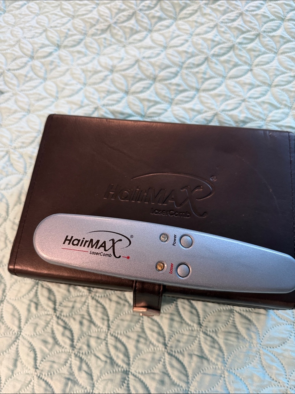 HairMax LaserComb Hair Growth Device in Silver